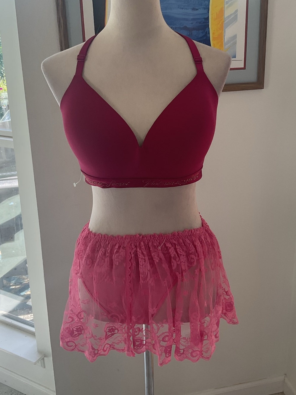 Victoria’s Secret Bra + Vintage Marilyn Monroe Sleep Shorts
